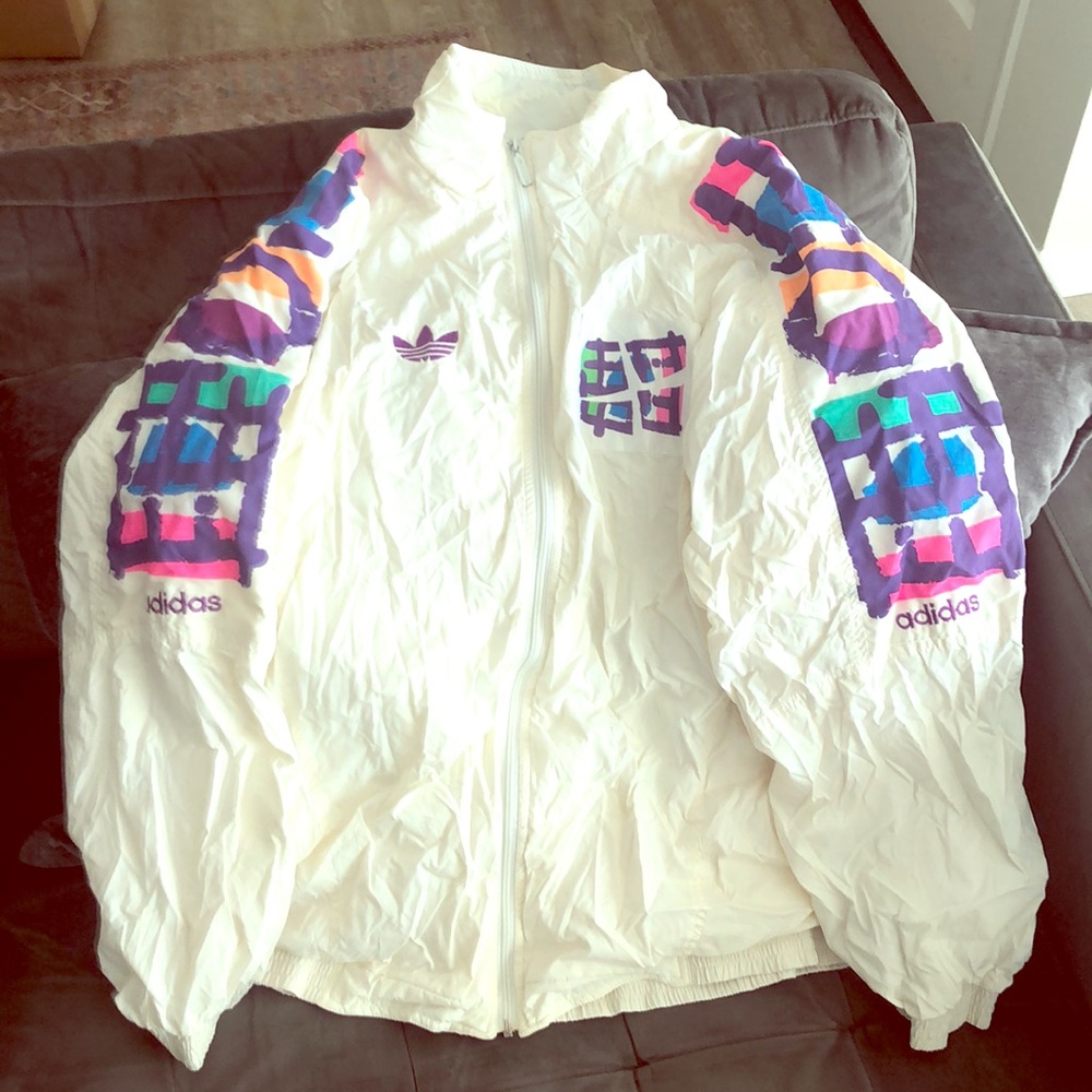 Adidas Vintage 80’s Stefan Edberg Warm up jacket. Euro size 58.